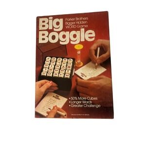 Big Boggle‎ Vintage Parker Brothers Hidden Word board Game 1983 Word Challenge